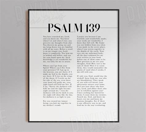 Psalm 139 Niv Printable - Printable Word Searches