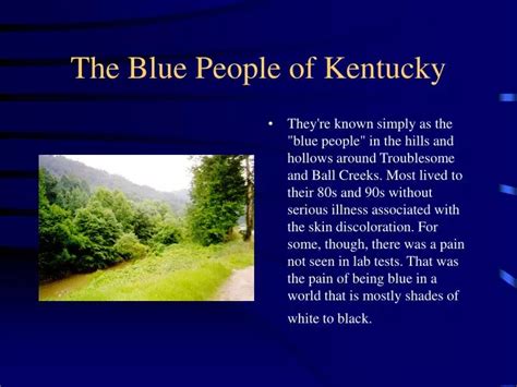 PPT - The Blue People of Kentucky PowerPoint Presentation - ID:3197302