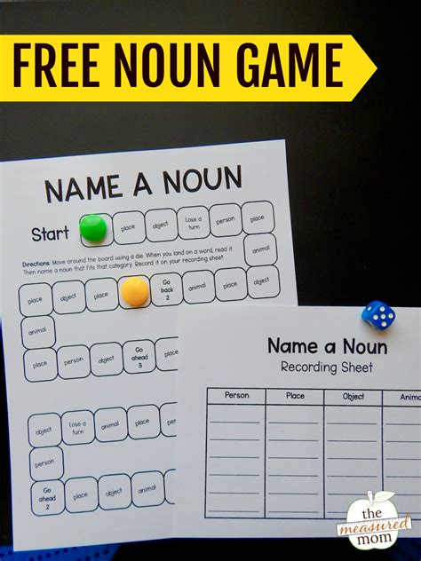 Teach your students to write different types of nouns with this free ...