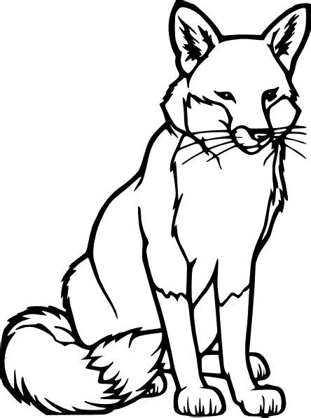 Fox Head Outline - ClipArt Best