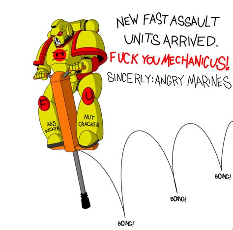 Angry Marines Pogostick 1 | Warhammer 40k memes, Warhammer, Warhammer 40k