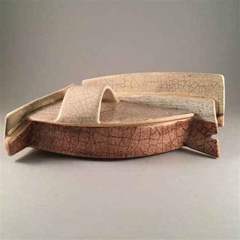 3" x 9" x 5" Low-fire ceramics - Margaret Henkels