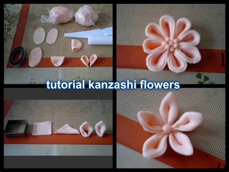 tutorial kanzashi flower type 1 | Kanzashi flowers, Kanzashi ...