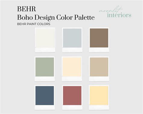 2022 Behr Paint Color Of The Year Palette, Color Selection ...