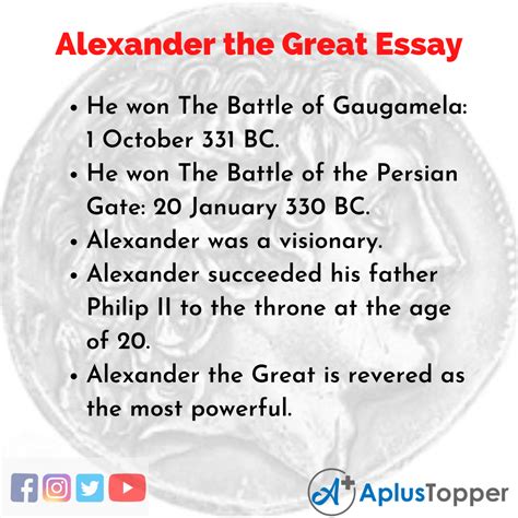 Alexander the Great Essay | Essay on Alexander the Great for Students ...