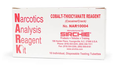 Narcotics Testing - Tube Testing - NARK Tube Test Reagents - A-NAR10004