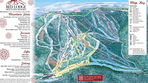 Red Lodge Mountain Ski Map & Resort Information. Free Piste Map