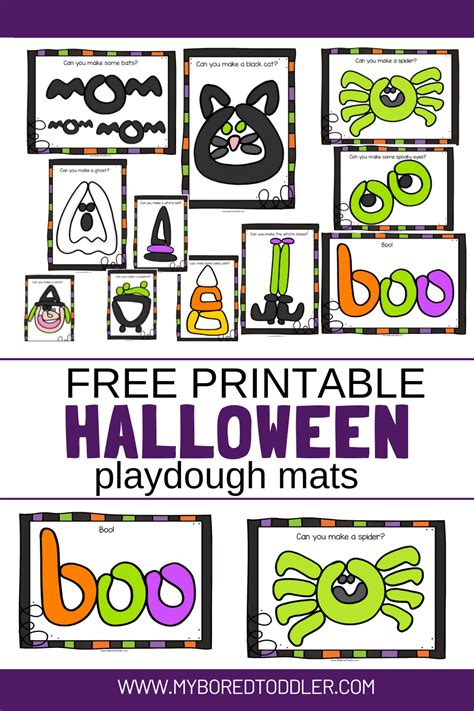 Free Printable Halloween Playdough Mats | LaptrinhX / News