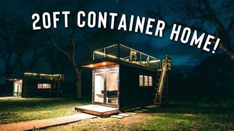 *tiny* 20FT SHIPPING CONTAINER HOME! | Full Airbnb Tour! - YouTube