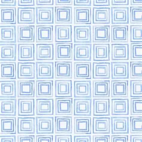 Free Vector | Indigo blue watercolor geometric seamless patterned ...