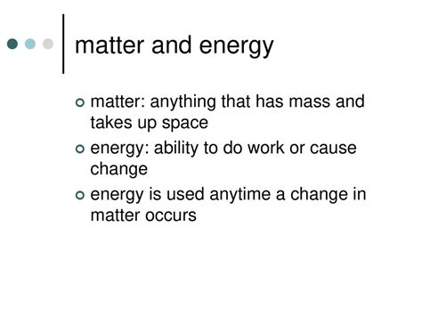 describing matter and energy - ppt download