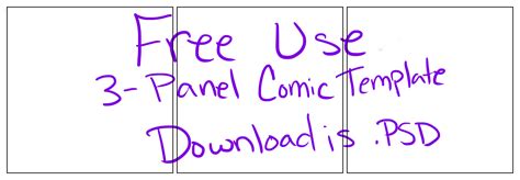 3 Panel Comic Strip Template by EquideDesigns on DeviantArt