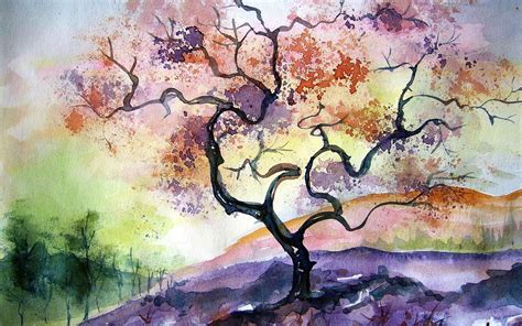 Image result for watercolour art | Tree watercolor painting, Painting ...