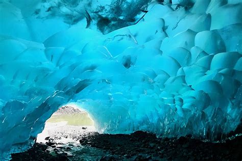 Inside The Otherworldly Mendenhall Ice Caves In Alaska