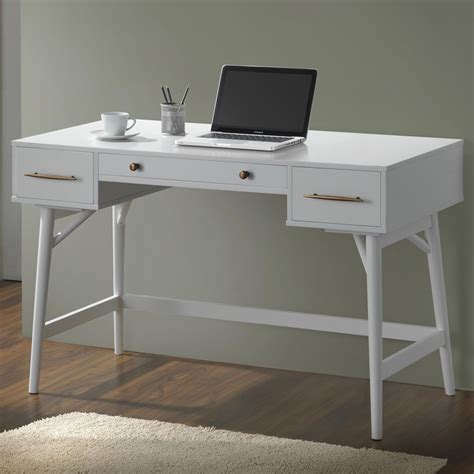 800745 White Writing Desk from Coaster (800745) | Coleman Furniture