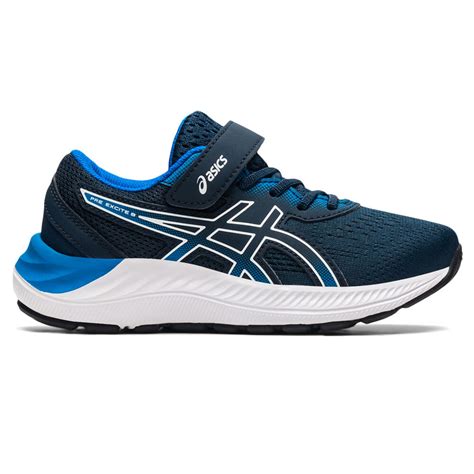 Asics Pre Excite 8 Kids Running Shoes Navy US 2 | Rebel Sport