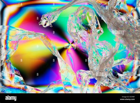 Translucent objects in polarized light Stock Photo - Alamy