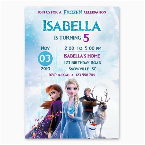 Frozen 2 Birthday Invitation – Easy Inviting