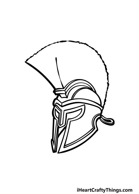 How to Draw a Spartan Easy Michigan Spartan Helmet - Smith Teple2001