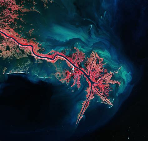 Space in Images - 2012 - 05 - Mississippi River Delta