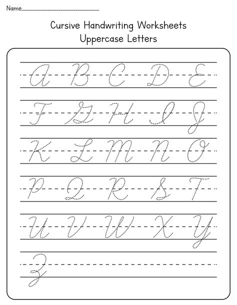 Blank Cursive Worksheets - 13 Free PDF Printables | Printablee