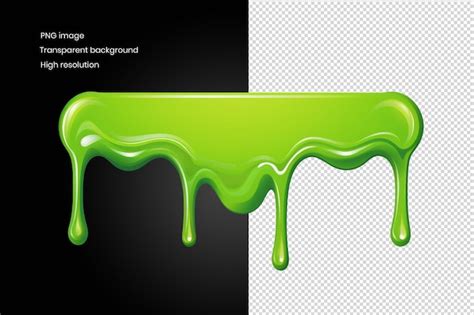 Premium PSD | A toxic terror a blob of bubbling green slime