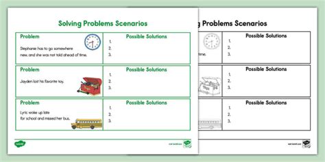 Problem-Solving Scenarios ESL | ESL Worksheets | Twinkl