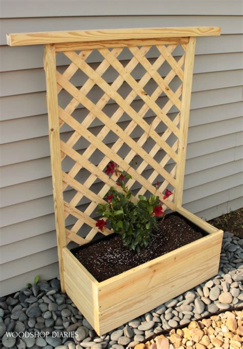 DIY Planter Box with Trellis--An Easy 4 Step Scrap Wood Project!