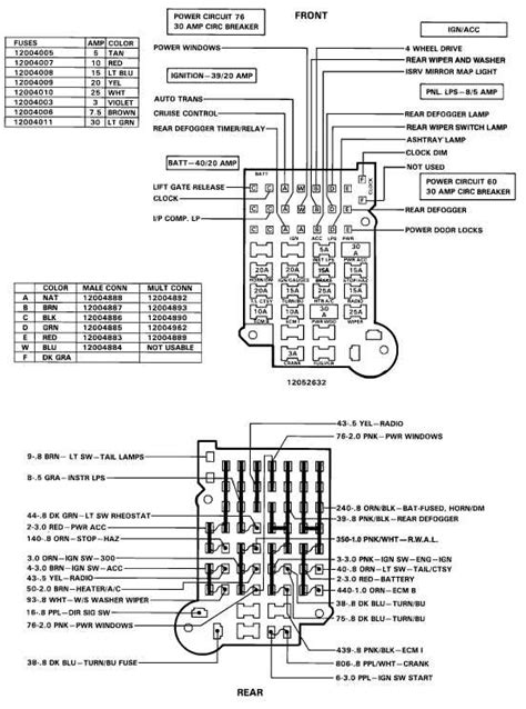 Visualizing the Components: Diagram of 1989 Chevy Truck Parts