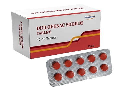 Diclofenac Sodium Tablet 50mg, 10X10′ S/Box GMP - China Diclofenac ...