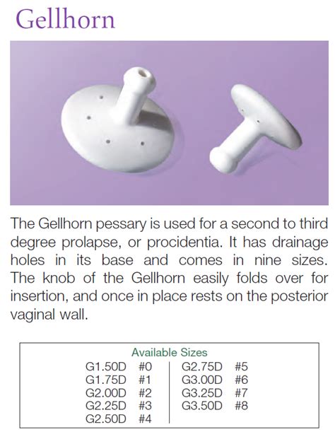 Gellhorn Pessary at Meridian Medical Supply 915-351-2525