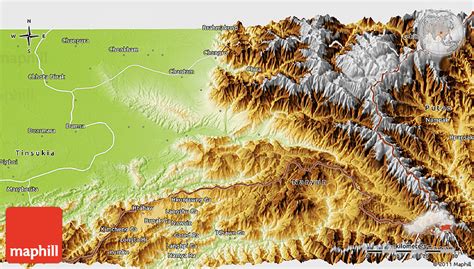 Physical 3D Map of Changlang