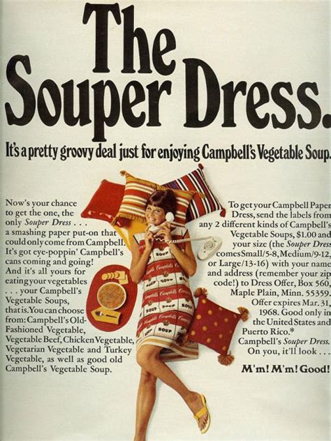 The Souper Dress, A Warhol-Inspired Pop Art Paper Dress by Campbell's ...