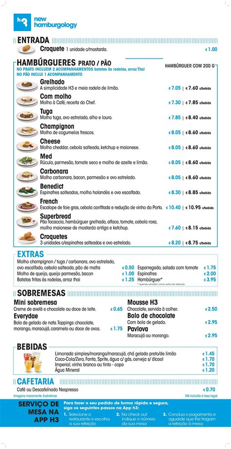 Menu em h3 Alvalade, Lisboa