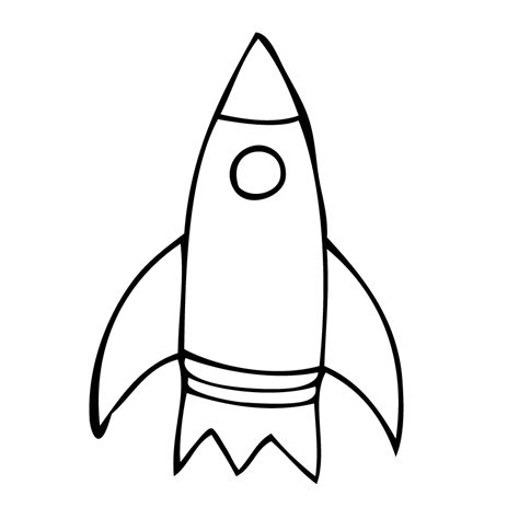 Free Rocket Ship Outline, Download Free Rocket Ship Outline png images ...