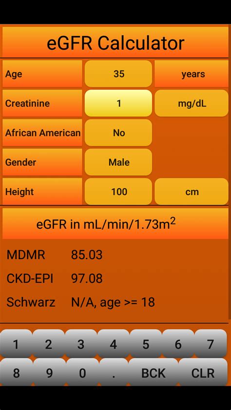 eGFR Calculator - Application sur Amazon Appstore