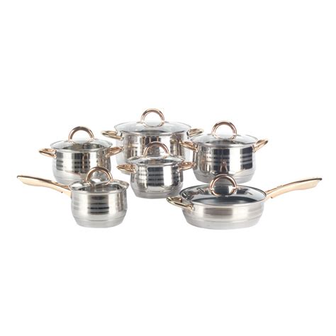 Stainless Steel Induction Cookware Set, Impact-Bonded Technology ...