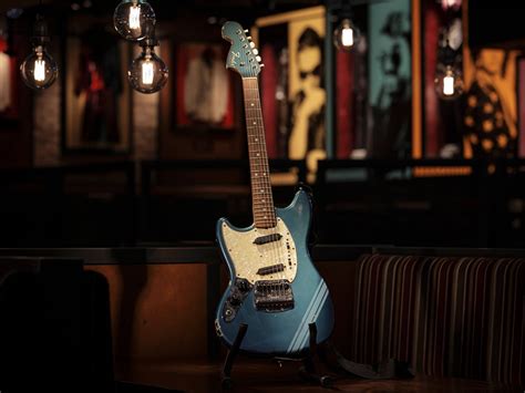 Kurt Cobain’s iconic blue Fender Mustang fetches $4.5 million at auction