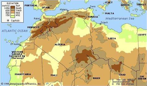 North Africa Physical Map / North Africa Physical Maps - The Xxx Videos ...