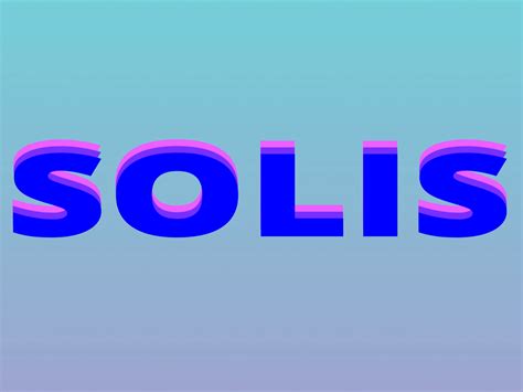 SOLIS LOGO MOTION CONCEPT by FLORIAN TOURÉ on Dribbble