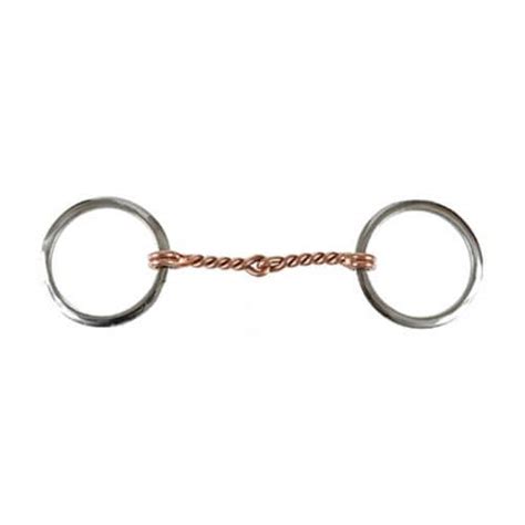 Copper Twisted Wire Ring Snaffle Bit, 1 - QFC