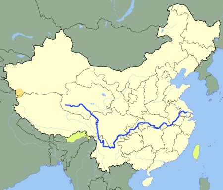 Chang Jiang River Map