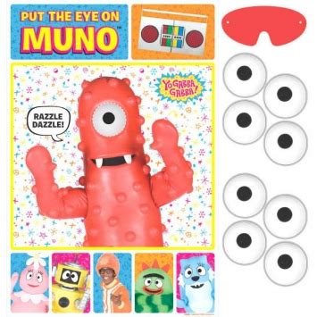 Yo Gabba Gabba Party Game - Game Board, 37 1/2 x 24 1/2