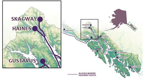 Haines Alaska Road Map