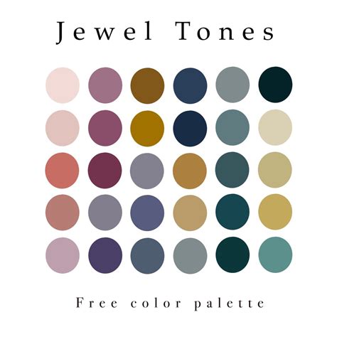 Jewel Tone Color Palette | Jewel tone color palette, Jewel colours ...