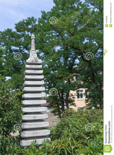 Japanese Garden Sculpture stock image. Image of nature - 47369985