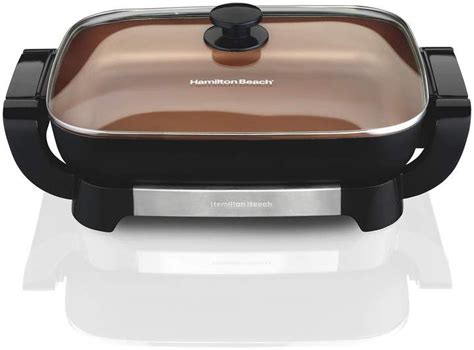 Hamilton Beach Copper Ceramic Skillet with Removable Pan | Ceramic ...