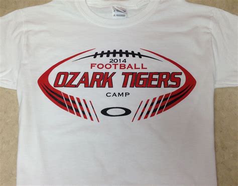 Ozark Tigers Football Camp 2014 shirts | Football camp, Football decal ...