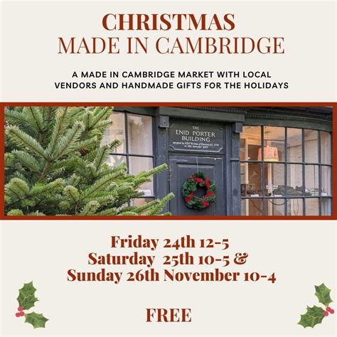 "Made in Cambridge" Christmas Market