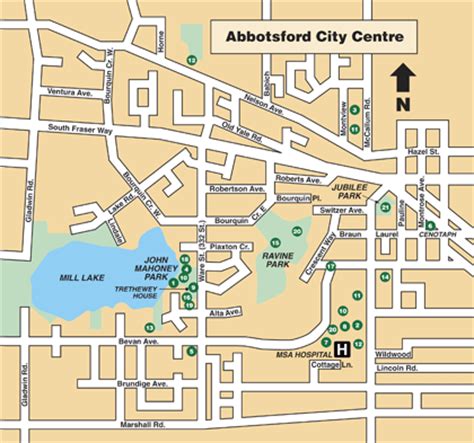 Abbotsford Map